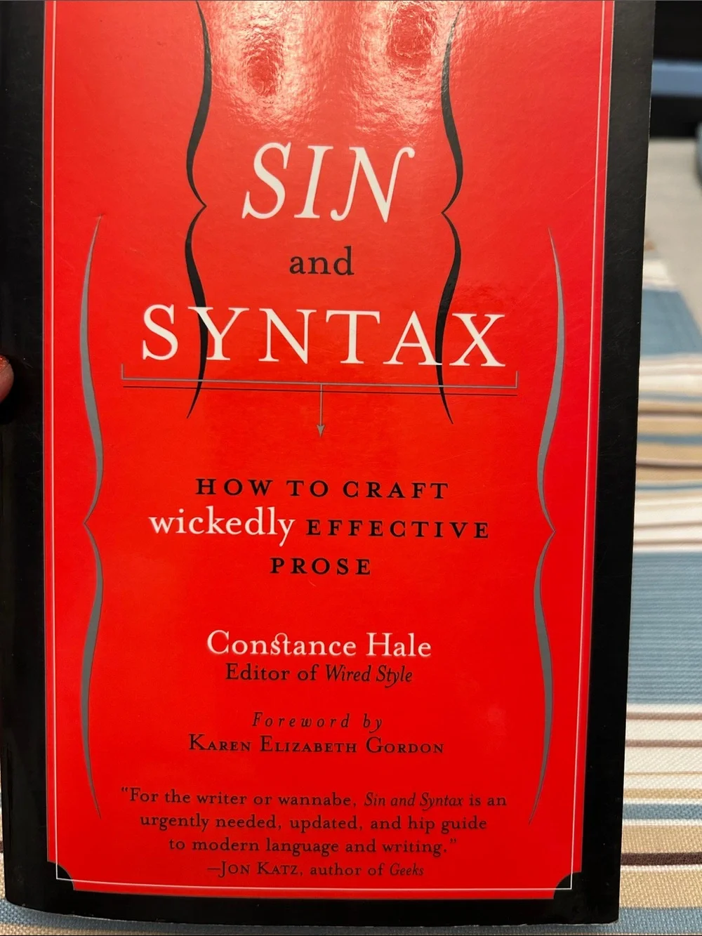 Sin and Syntax by Constance Hale - Red Cover Paperback